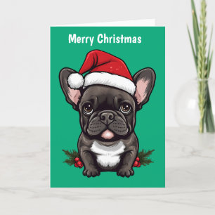 Cartes Pour Fêtes Annuelles Merry Christmas French Bulldog
