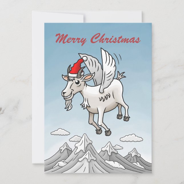 Cartes Pour Fêtes Annuelles Merry Christmas from the Christmas Goat (Devant)