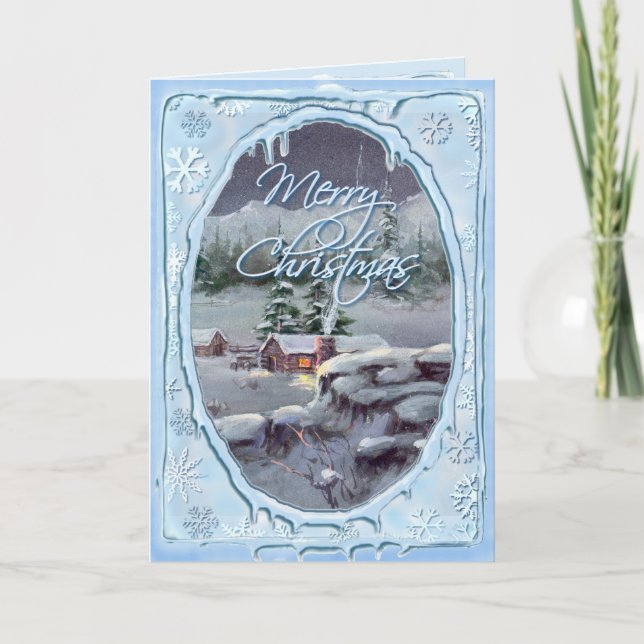 Cartes Pour Fêtes Annuelles MERRY CHRISTMAS JOURNAL CABINE par SHARON SHARPE (Devant)