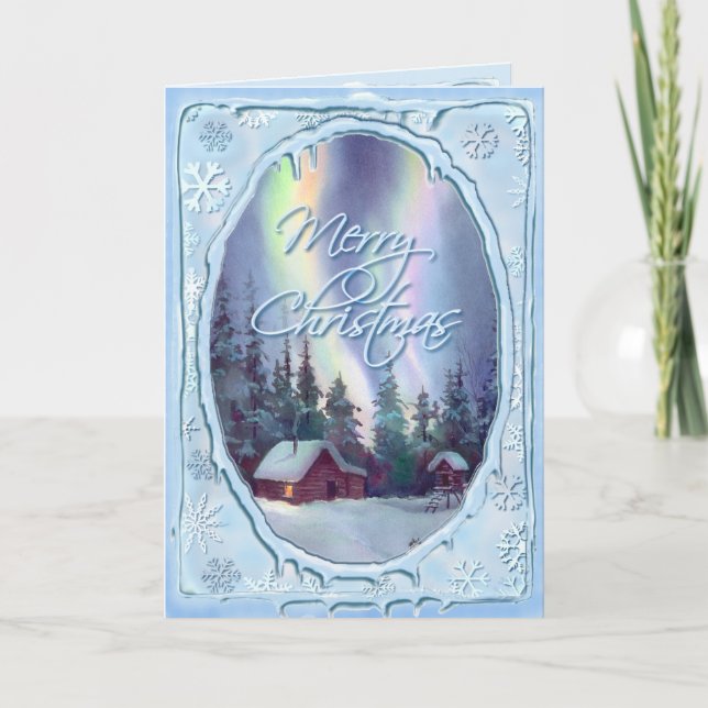 Cartes Pour Fêtes Annuelles MERRY CHRISTMAS JOURNAL CABINE par SHARON SHARPE (Devant)