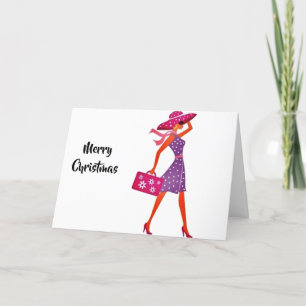 CARTES POUR FÊTES ANNUELLES MERRY CHRISTMAS ***LOVELY LADY**