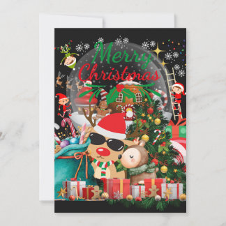 Cartes Pour Fêtes Annuelles Merry Christmas Magie : Délices de fêtes de fin d'