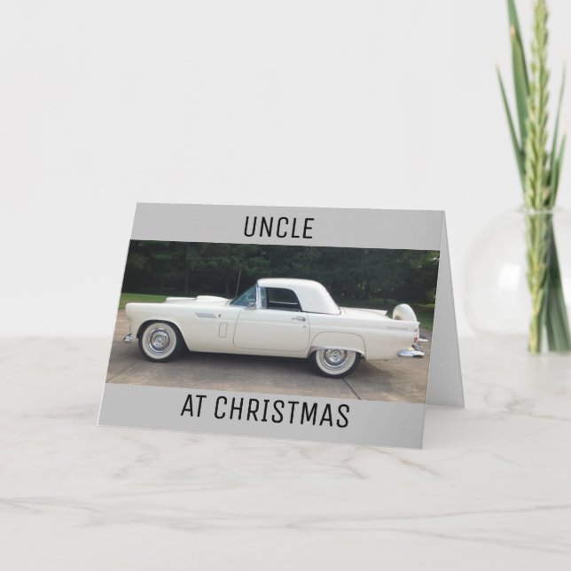 CARTES POUR FÊTES ANNUELLES **MERRY CHRISTMAS ONCLE** UN CLASSIQUE SÛR (Devant)