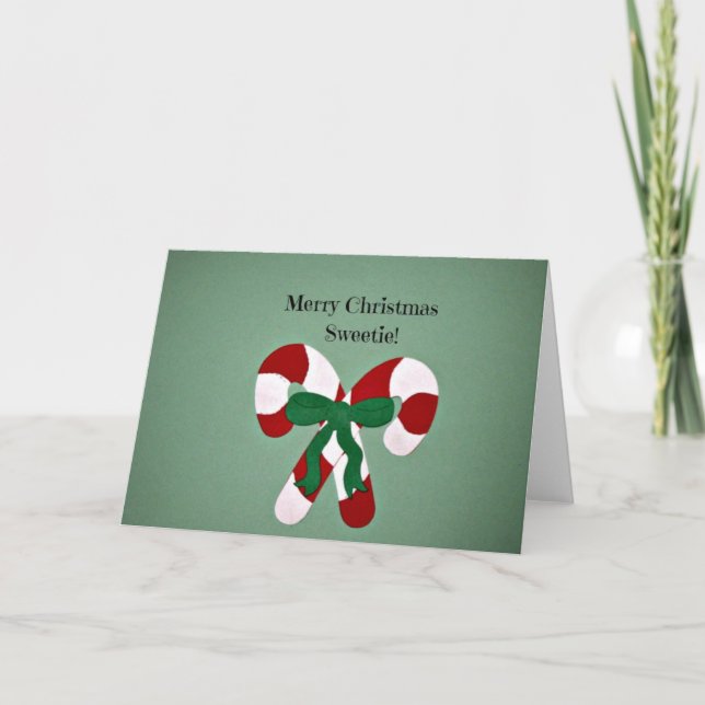 Cartes Pour Fêtes Annuelles Merry Christmas Sweetie (Devant)