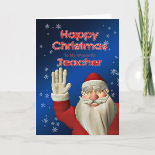Cartes Pour Fêtes Annuelles Merry Christmas teacher