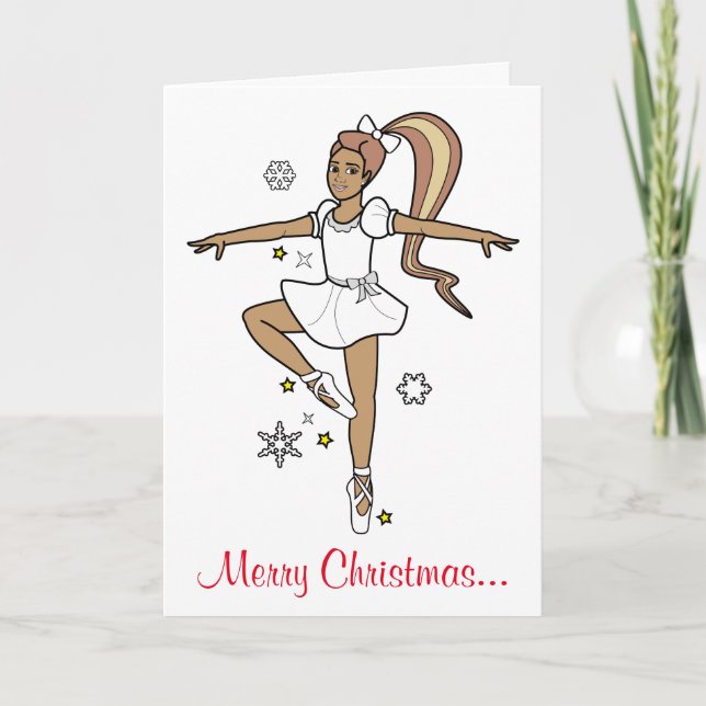 Cartes Pour Fêtes Annuelles Merry Christmas to My Ballerina Princess (Devant)