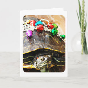 Cartes Pour Fêtes Annuelles Merry Christmas Turtle Vintage