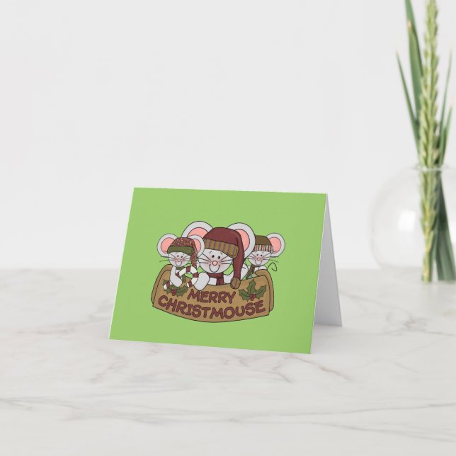 Cartes Pour Fêtes Annuelles Merry Christsouris (Devant)