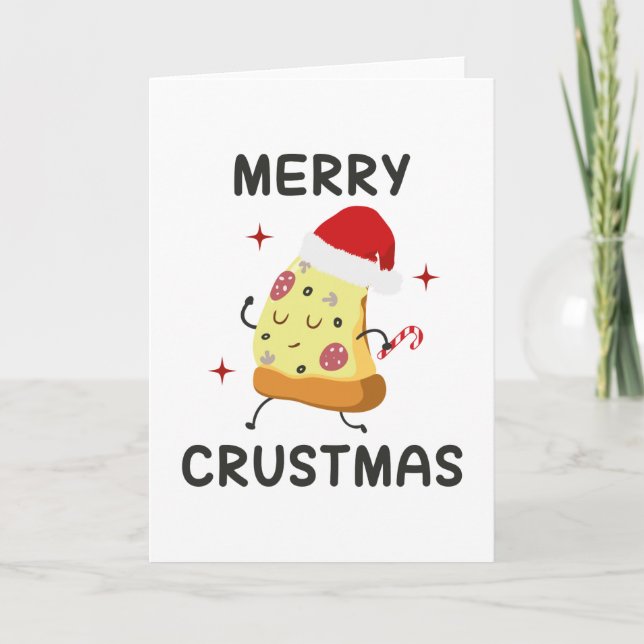 Cartes Pour Fêtes Annuelles Merry Crustmas (Devant)