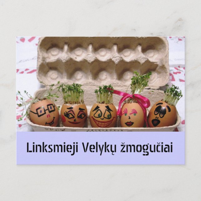 Cartes Pour Fêtes Annuelles Merry Egg (Devant)