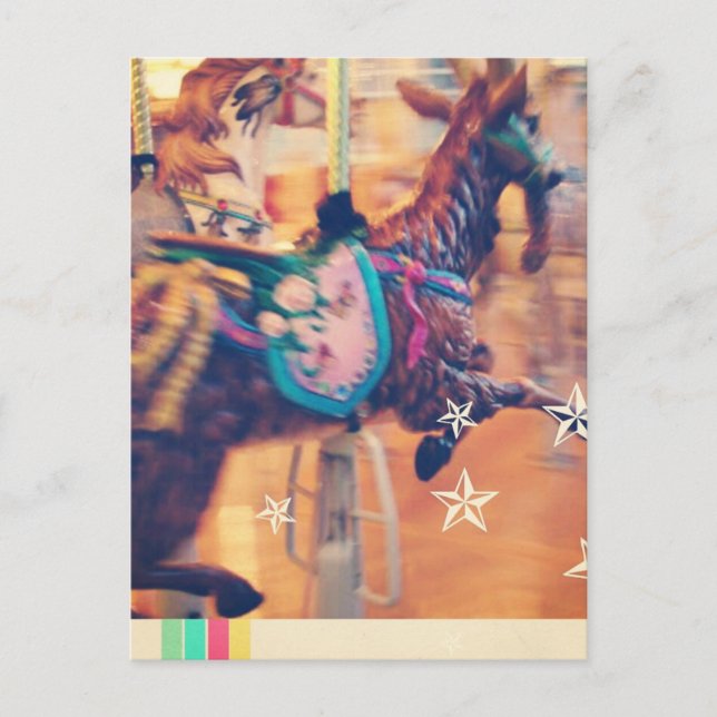 Cartes Pour Fêtes Annuelles Merry Go Round Chèvre (Devant)
