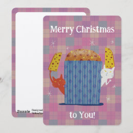 Cartes Pour Fêtes Annuelles Merry Jolly Panettone!