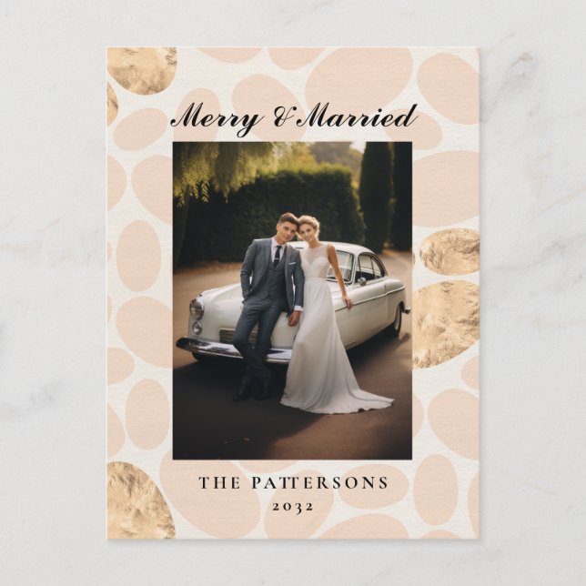 Cartes Pour Fêtes Annuelles Merry Married customer specific photo (Devant)