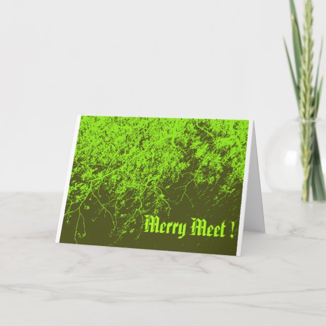 Cartes Pour Fêtes Annuelles Merry Meet (Devant)