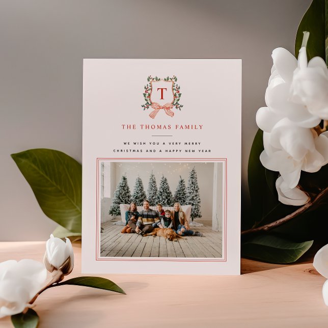 Cartes Pour Fêtes Annuelles MERRY MONOGRAM Photo (Créateur téléchargé)
