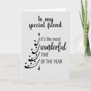 CARTES POUR FÊTES ANNUELLES MERRY NOËL **AMI SPÉCIAL**