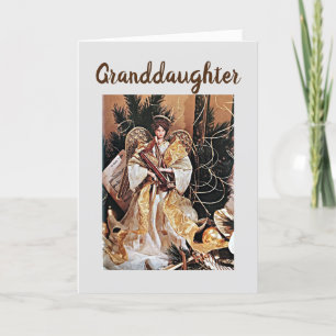 CARTES POUR FÊTES ANNUELLES MERRY NOËL **GRAND-FILLE*** AVEC AMOUR