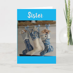 CARTES POUR FÊTES ANNUELLES MERRY NOËL ***SIS*** AVEC AMOUR ET MERCI