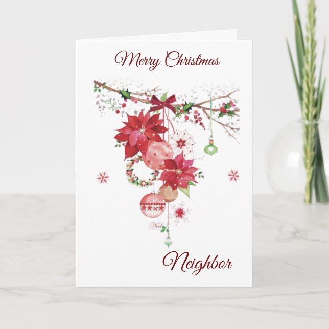 CARTES POUR FÊTES ANNUELLES MERRY NOËL ***VOISIN*** (Devant)