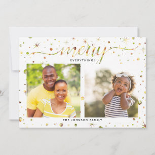 Cartes Pour Fêtes Annuelles MERRY Tout Couleur Correspondant 2 Photo
