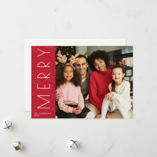 Cartes Pour Fêtes Annuelles MERRY   Vacances modernes et tendance