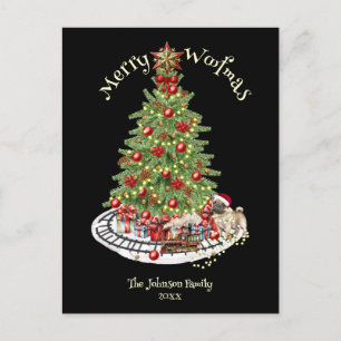 Cartes Pour Fêtes Annuelles Merry Woofmas Chien Design - Carlin