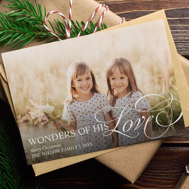 Cartes Pour Fêtes Annuelles Merveilles de Son Amour Christian Noël Une photo (Créateur téléchargé)