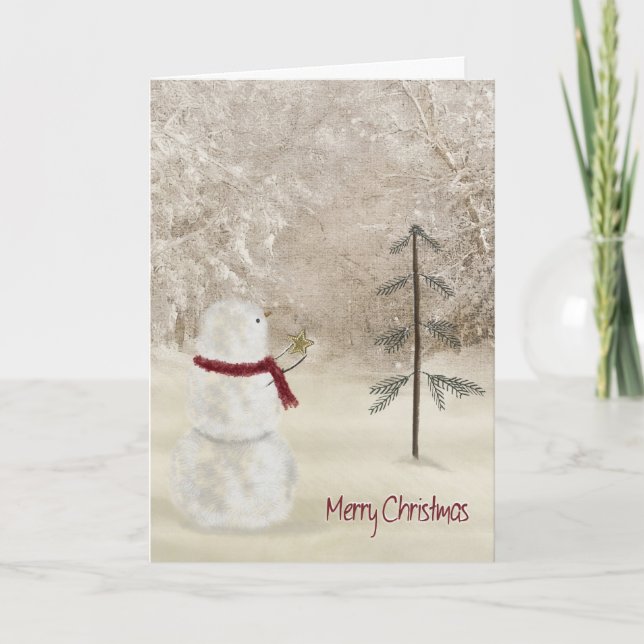 Cartes Pour Fêtes Annuelles Merveilleuse étoile de Noël (Devant)