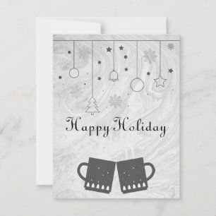 Cartes Pour Fêtes Annuelles Merveilleux, génial, Grey Christmas Cup of Tea