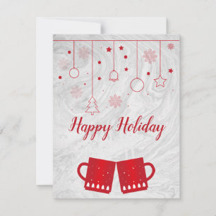 Cartes Pour Fêtes Annuelles Merveilleux, génial, Red Christmas Cup of Tea