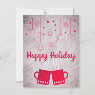 Cartes Pour Fêtes Annuelles Merveilleux, génial, Rose Christmas Cup of Tea