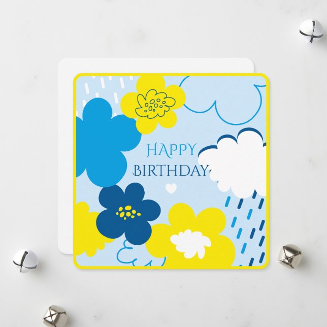 Cartes Pour Fêtes Annuelles Merveilleux salutations. (Devant/Arrière en situation)