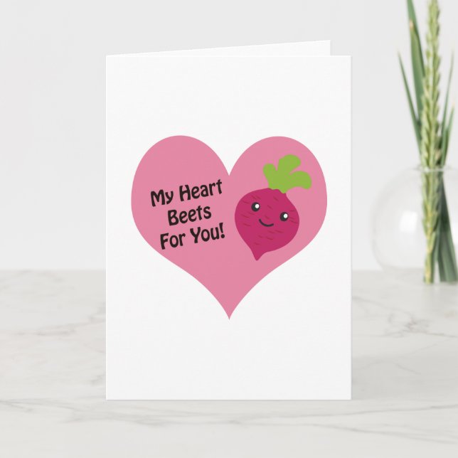 Cartes Pour Fêtes Annuelles Mes betteraves de coeur pour vous (Devant)