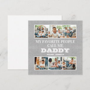 Cartes Pour Fêtes Annuelles Mes Gens Favoris M'Appelent Fête des pères Papa