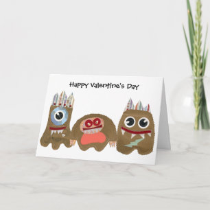 Cartes Pour Fêtes Annuelles Mes monstres, Bonne Saint Valentin
