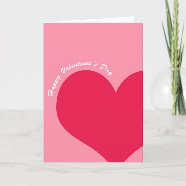 Cartes Pour Fêtes Annuelles Message de Valentine (Devant)