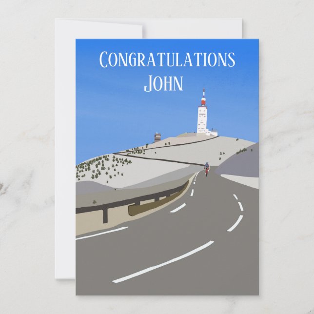 Cartes Pour Fêtes Annuelles message personnalisé mont ventoux (Devant)