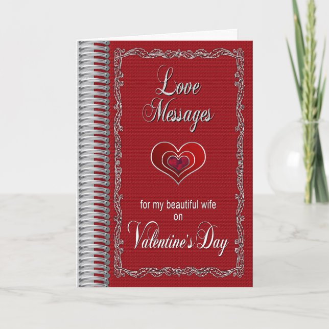 CARTES POUR FÊTES ANNUELLES MESSAGES LOVE DE VALENTINE'S DAY POUR ORDINATEUR P (Devant)