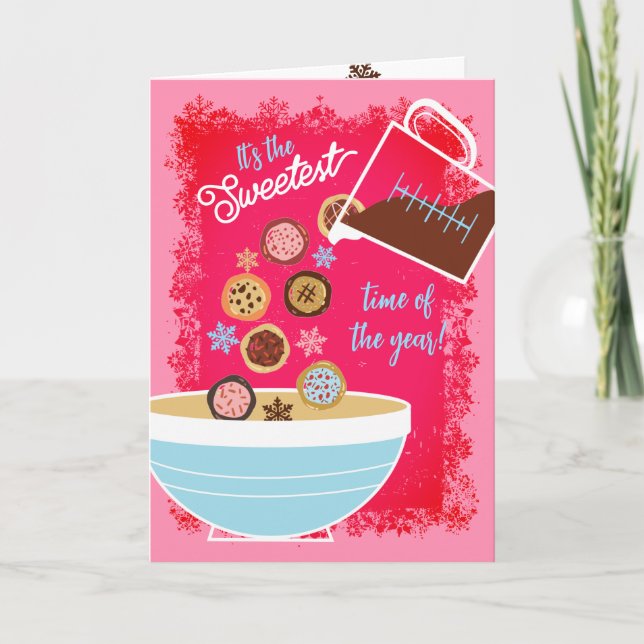 Cartes Pour Fêtes Annuelles Mesure tasse verser des cookies de Noël cuisson (Devant)