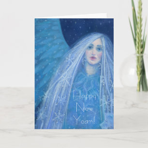 Cartes Pour Fêtes Annuelles Metelitsa Neige fille Snégurochka Noël Angel