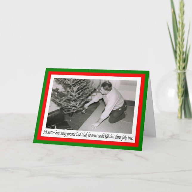Cartes Pour Fêtes Annuelles Meurtre de faux arbres (Devant)