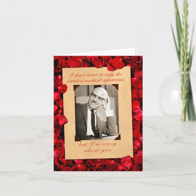 Cartes Pour Fêtes Annuelles Michel Foucault Valentine (Devant)