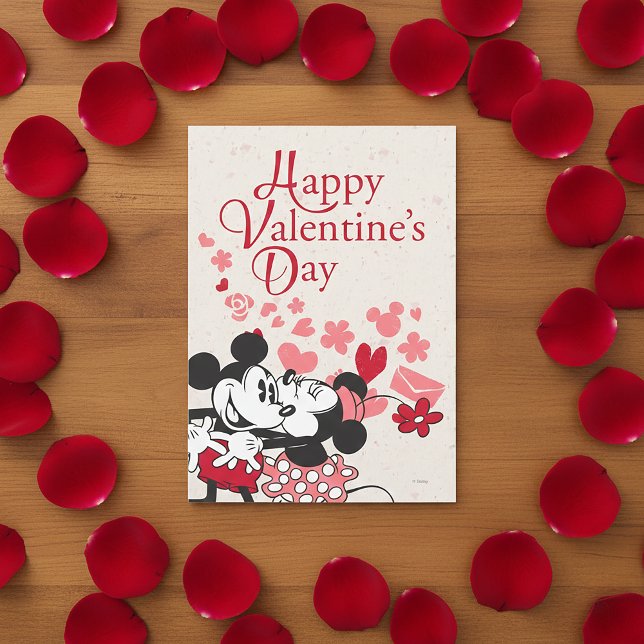 Cartes Pour Fêtes Annuelles Mickey et Minnie Valentine (Créateur téléchargé)