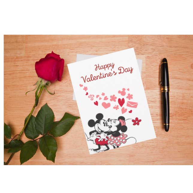Cartes Pour Fêtes Annuelles Mickey et Minnie Valentine (Créateur téléchargé)