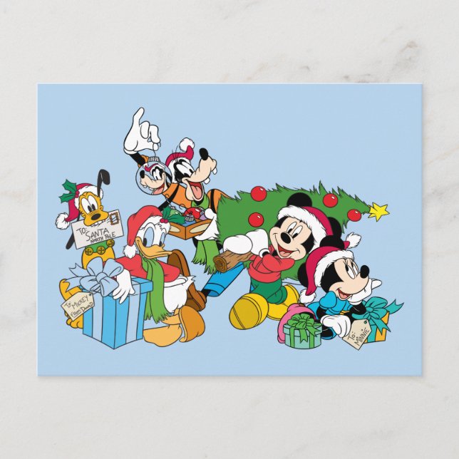 Cartes Pour Fêtes Annuelles Mickey & Friends| Prêts pour les Fêtes (Devant)