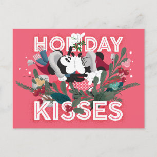 Cartes Pour Fêtes Annuelles Mickey & Minnie   Baisers de fêtes
