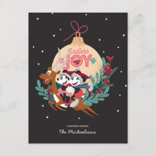 Cartes Pour Fêtes Annuelles Mickey & Minnie   Joie infinie