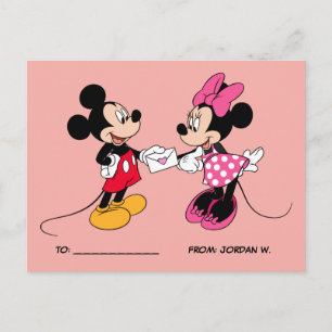 Cartes Pour Fêtes Annuelles Mickey & Minnie   Soyez mien