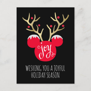Cartes Pour Fêtes Annuelles Mickey Mouse   Joyeux Noël