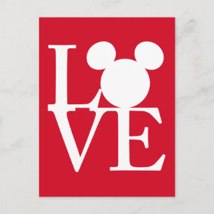 Cartes Pour Fêtes Annuelles Mickey Mouse LOVE   Saint Valentin 3